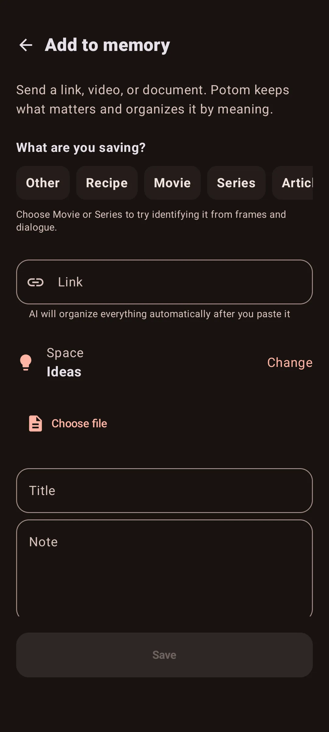 Potom capture form in English before saving